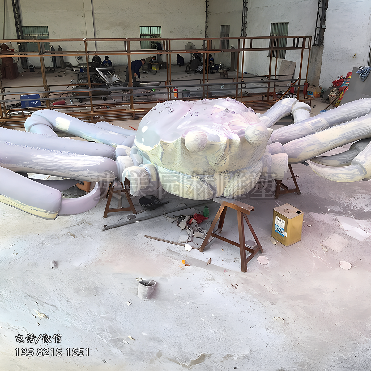 大型玻璃鋼螃蟹雕塑