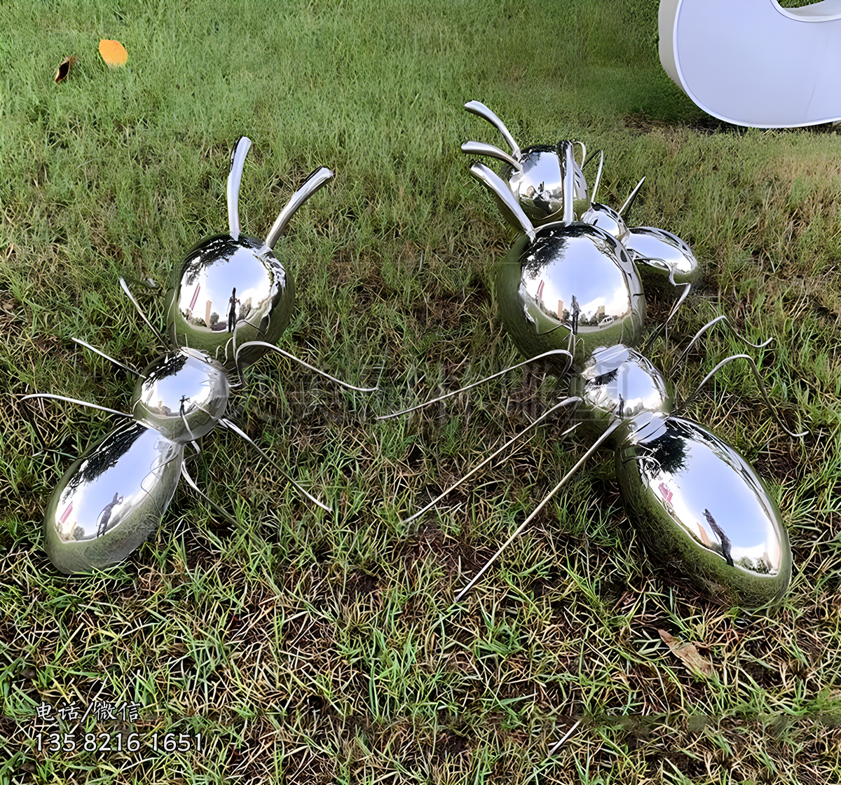 鏡面螞蟻不銹鋼雕塑