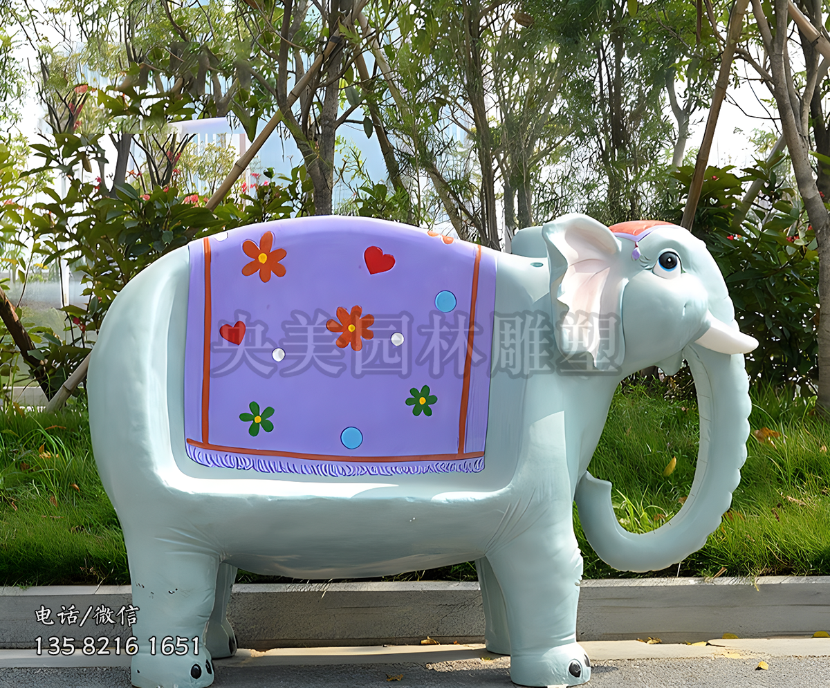 大象造型玻璃鋼座椅