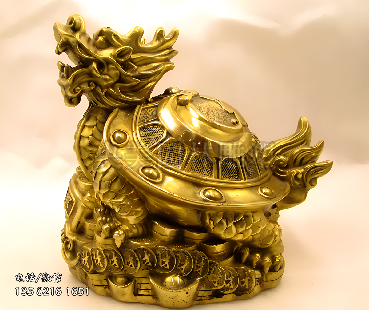 招財進寶龍龜?shù)袼軘[件