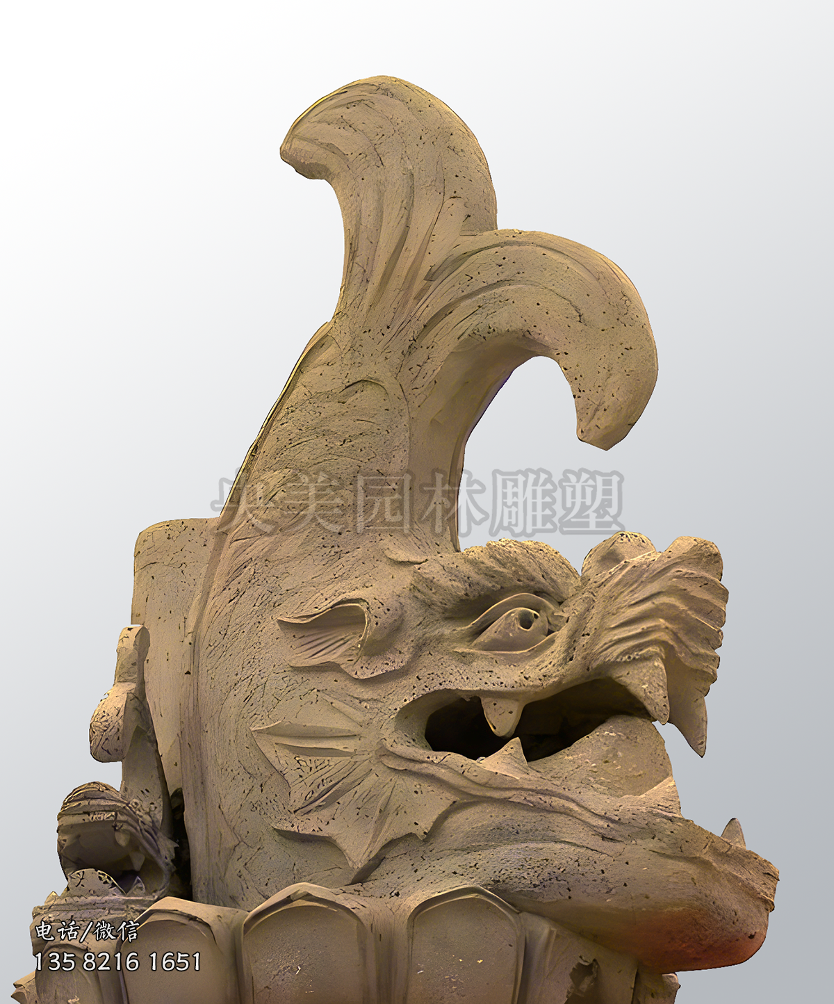 石材雕刻螭吻雕塑