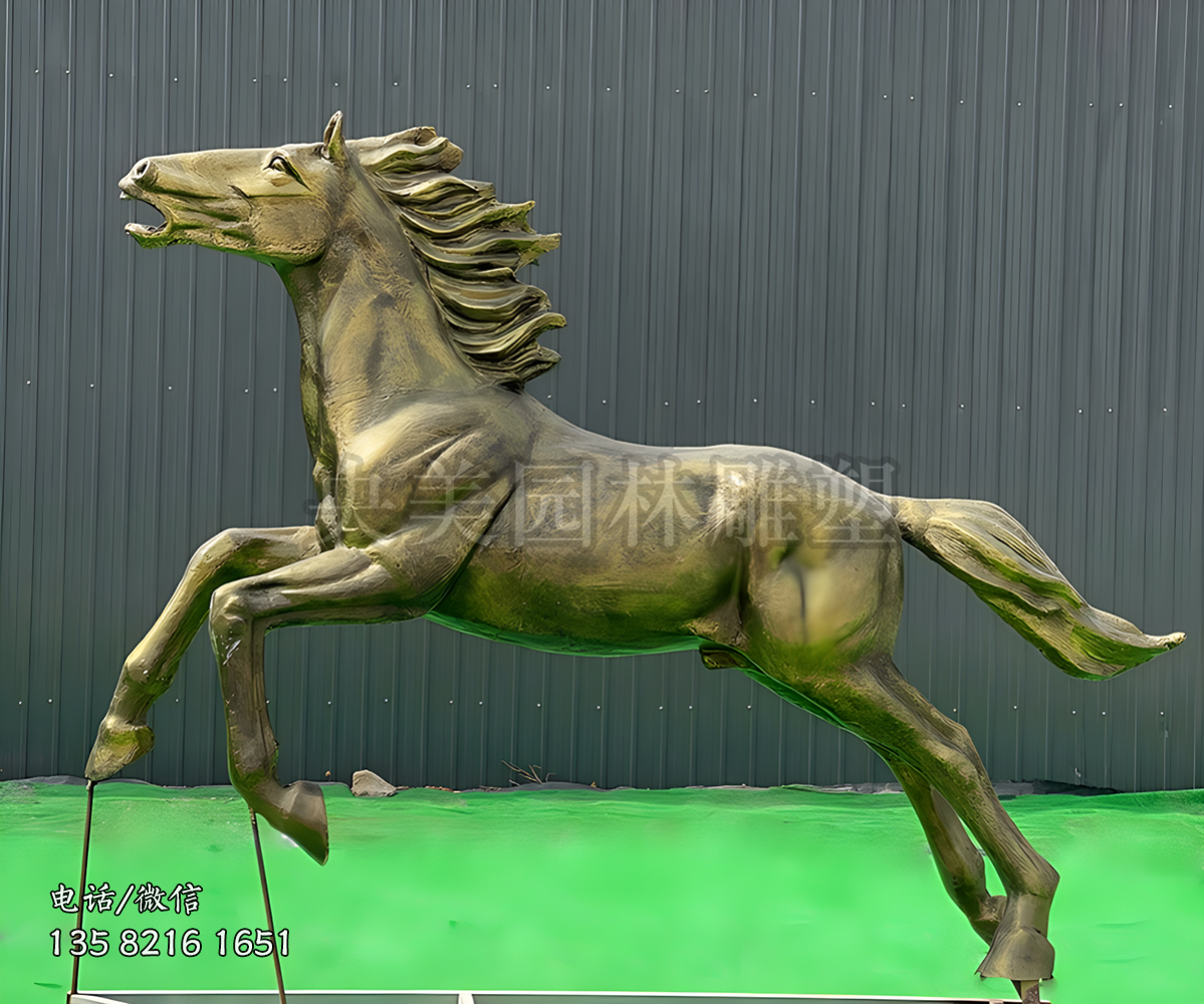 仿銅奔馬玻璃鋼雕塑