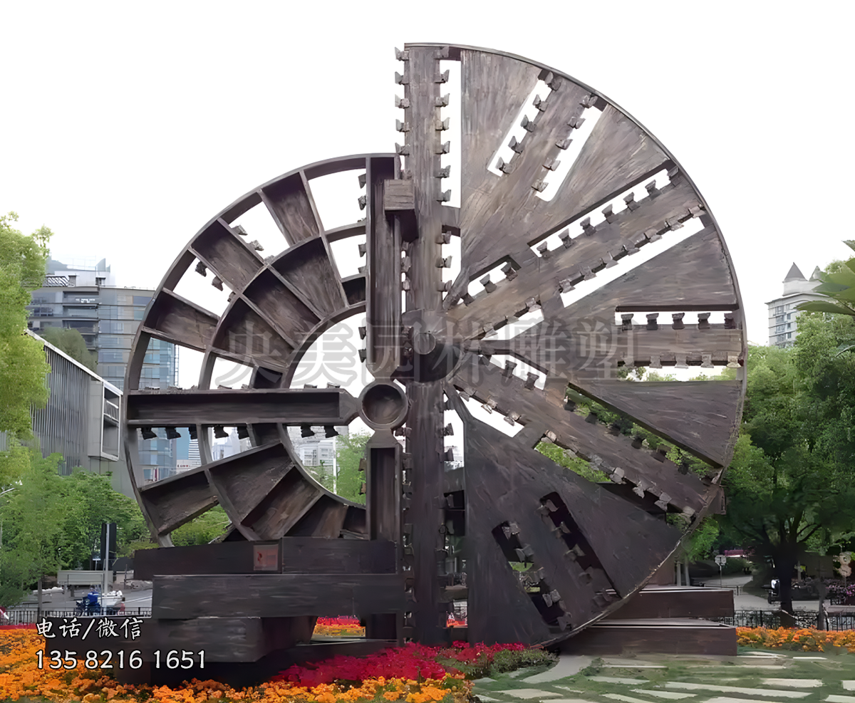 創(chuàng)意水車景觀雕塑
