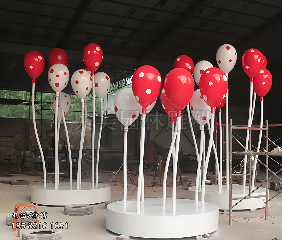 玻璃鋼仿真氣球雕塑擺件