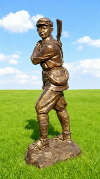 玻璃鋼仿銅紅軍雕塑 (39)