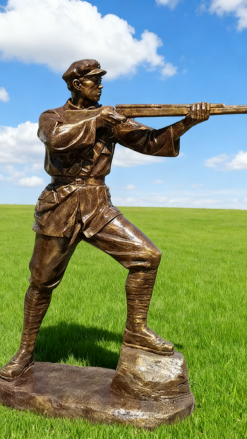 玻璃鋼仿銅紅軍雕塑 (50)