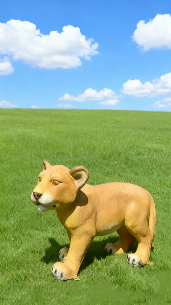 玻璃鋼仿真獅子雕塑 (10)