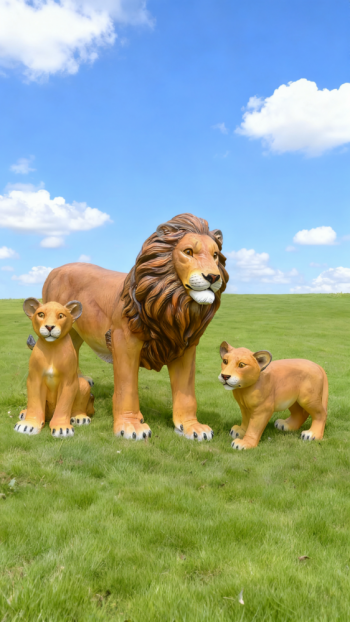 玻璃鋼仿真獅子雕塑 (24)