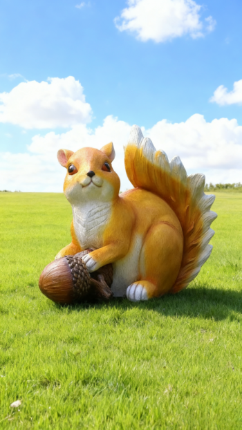 玻璃鋼仿真松鼠雕塑 (1)