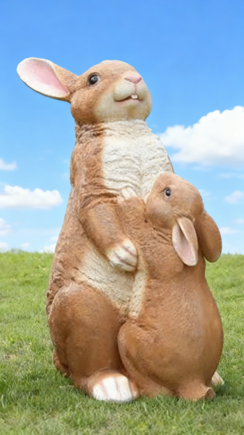 玻璃鋼仿真兔子雕塑 (4)