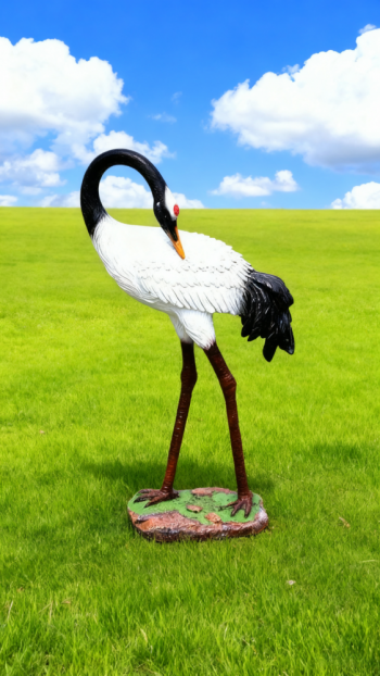 玻璃鋼仿真仙鶴雕塑 (1)