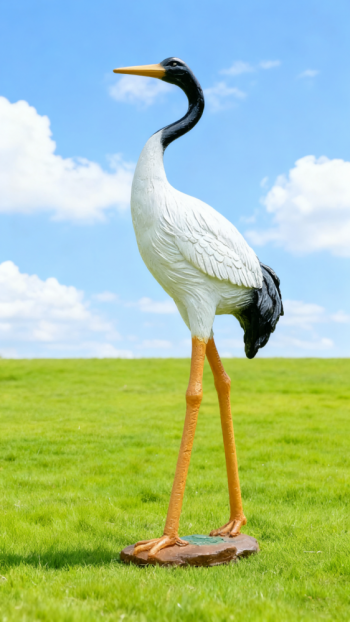 玻璃鋼仿真仙鶴雕塑 (2)