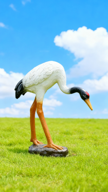 玻璃鋼仿真仙鶴雕塑 (8)