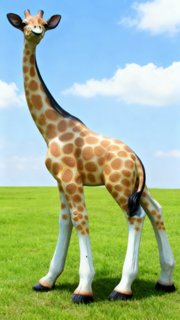 玻璃鋼仿真長(zhǎng)頸鹿雕塑 (10)