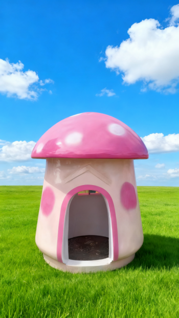 玻璃鋼卡通蘑菇屋 (6)