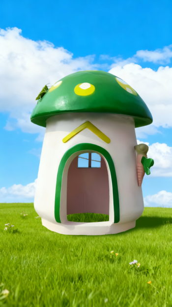 玻璃鋼卡通蘑菇屋 (9)