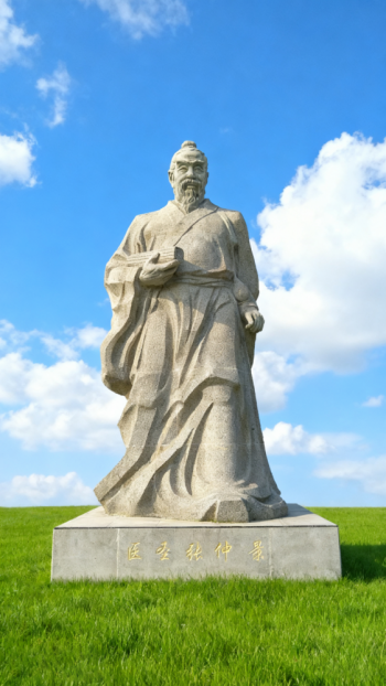 玻璃鋼仿銅張仲景雕塑 (9)