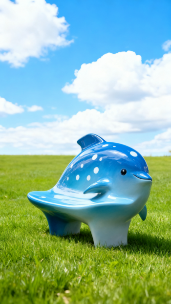 玻璃鋼海豚雕塑 (16)