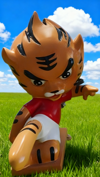 玻璃鋼卡通老虎雕塑 (2)