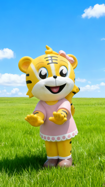 玻璃鋼卡通老虎雕塑 (3)