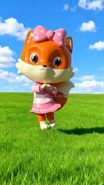 玻璃鋼卡通松鼠雕塑