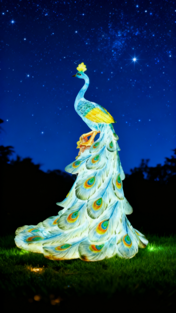 玻璃鋼仿真孔雀雕塑 (9)