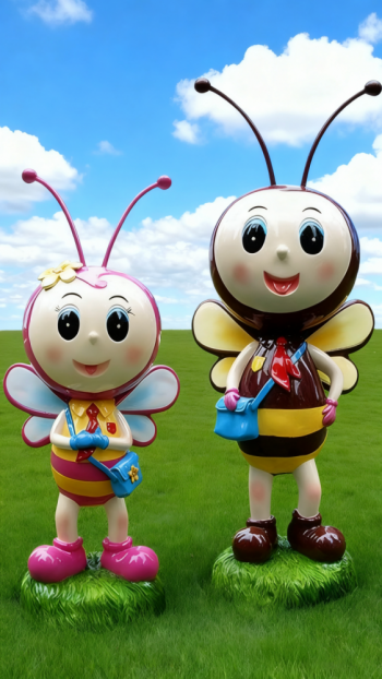 玻璃鋼卡通蜜蜂雕塑 (11)