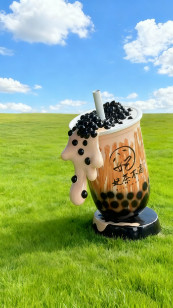 玻璃鋼仿真奶茶杯雕塑 (37)