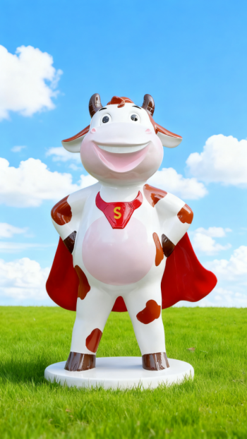 玻璃鋼奶牛雕塑 (16)