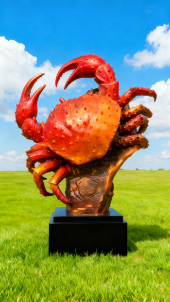 玻璃鋼螃蟹雕塑 (7)