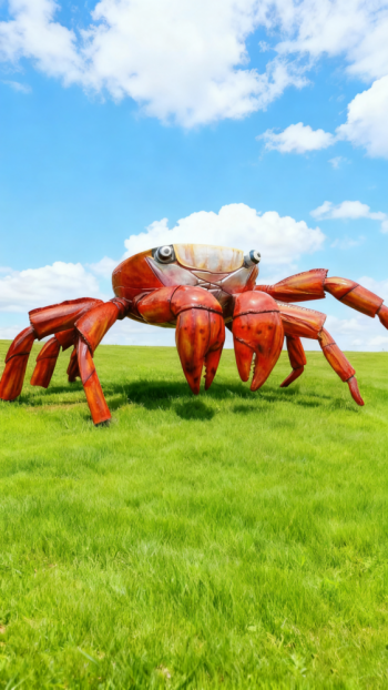 玻璃鋼螃蟹雕塑 (12)