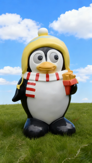 玻璃鋼企鵝雕塑 (1)