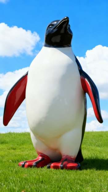 玻璃鋼企鵝雕塑 (9)