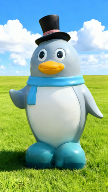 玻璃鋼企鵝雕塑 (18)