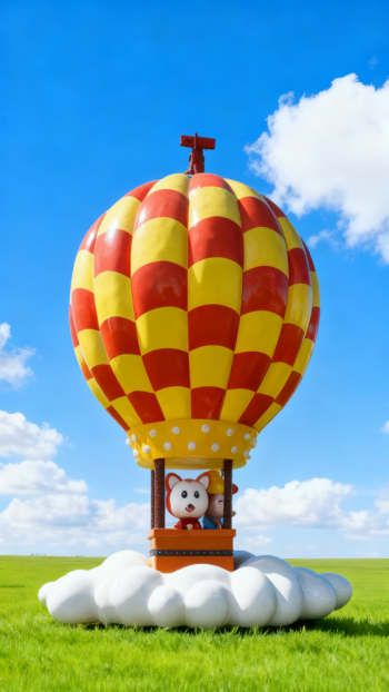 玻璃鋼熱氣球雕塑 (3)