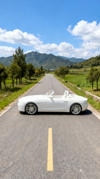 玻璃鋼汽車雕塑 (4)