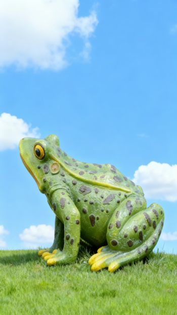 玻璃鋼青蛙雕塑 (3)