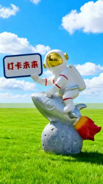 玻璃鋼太空人雕塑 (11)