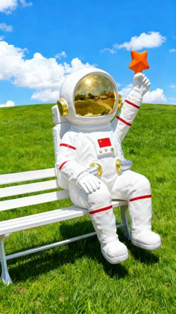 玻璃鋼太空人雕塑 (12)