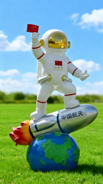 玻璃鋼太空人雕塑 (14)