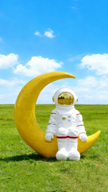 玻璃鋼太空人雕塑 (20)