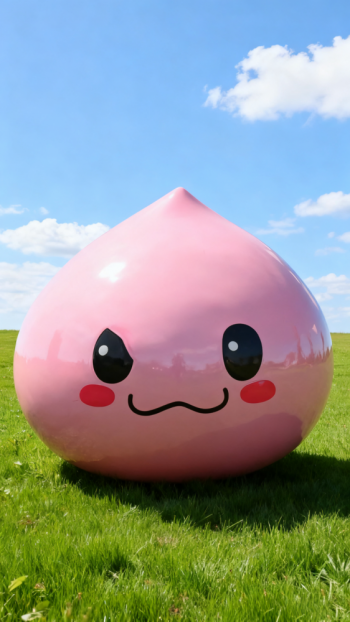 玻璃鋼桃子雕塑 (4)