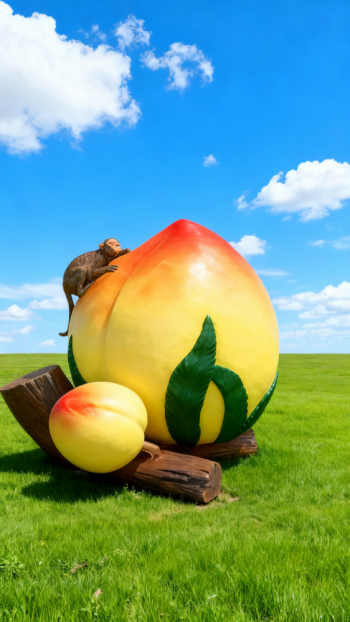 玻璃鋼桃子雕塑 (17)