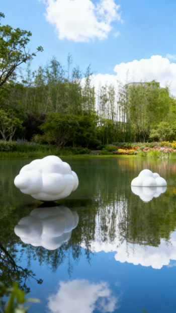 玻璃鋼云朵雕塑 (3)