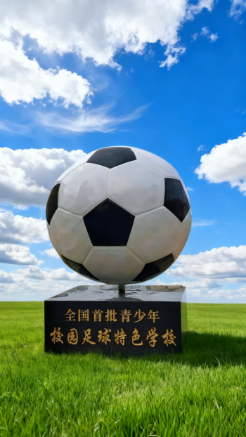 玻璃鋼足球雕塑 (5)