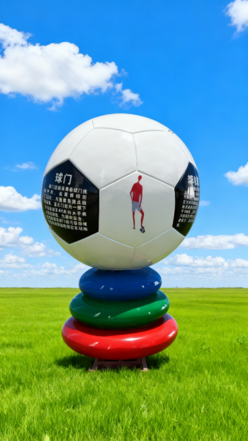 玻璃鋼足球雕塑 (9)