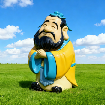 玻璃鋼卡通孔子雕塑