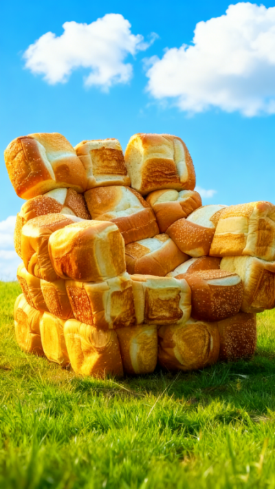 玻璃鋼仿真面包創(chuàng)意美陳雕塑