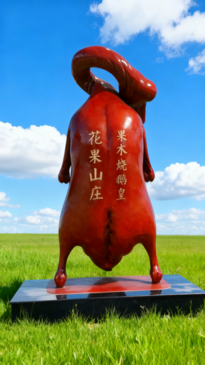 玻璃鋼仿真燒鵝雕塑