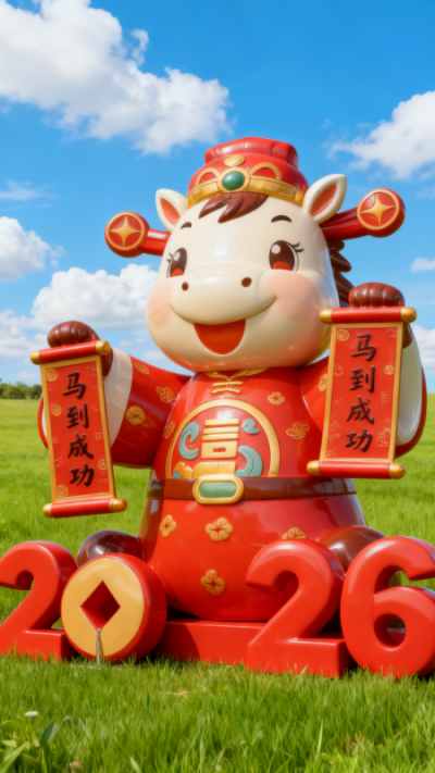 財神馬公仔 馬到成功